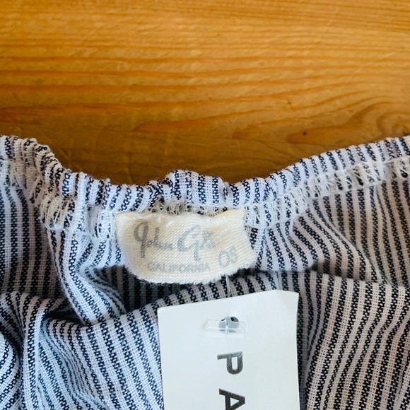 LAST CHANCE 5 for $25💗 NWOT John Galt Seersucker Strapless Crop Top💙🤍💙 - Picture 5 of 10